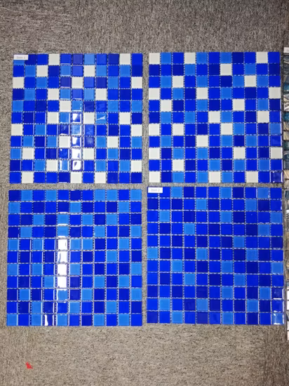 Blue Swimming Pool Factory Make Mosaic Tile