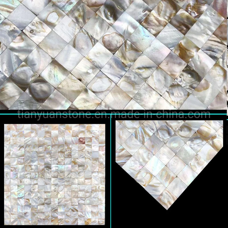 Chinese Popular Luxury Art Freshwater Shell Mosaic 3D Wall Murals for Hotel&Villa Project Design