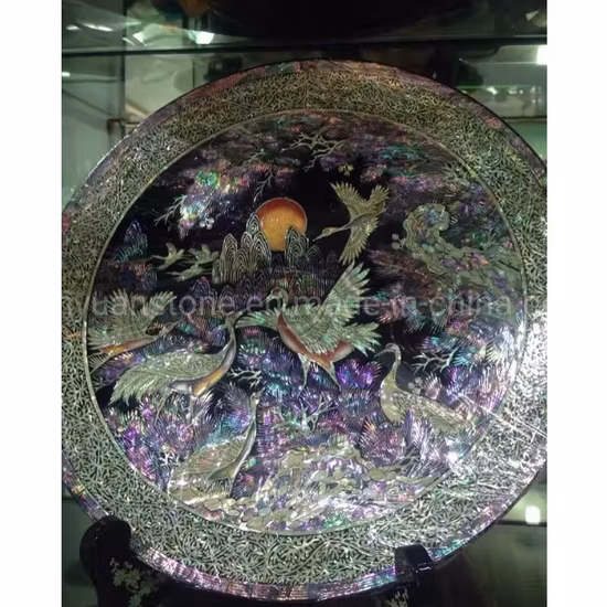 Peacock Wall Tiles Shell Mosaic Art Mural Chinese Mother of Pearl Mosaic Backsplash