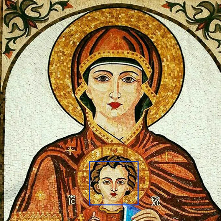 Mosaic Mural Temple Art Mosaic